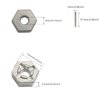 GDOOL Spare Parts Aluminum Alloy Wheel Hub Hex 25-ZJ09 LG-ZJ09 920-ZJ09 for 1:10 9125 9155 9156 S920 S921 RC Car(4 PCS)