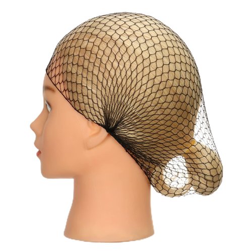 Coloryoung 24 Count Black Invisible Elastic Edge Thicker Mesh Hair Nets for Women Hair Bun Food Service Ballet