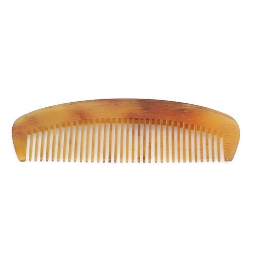 1pc Brown Natural Ox Horn Comb Of Hair No Static Health Care Hair Brush Hairdressing Comb For Hair Perfect for Gifting,Size2 Styling Tools and Appliances