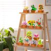 12 Flowers Succulents 3.6MM Mini Building Set - 1403PCS Botanical Collection for Office Home Décor Flower Plant Building Blocks Toy, Creative Building Project for Adults, Gifts for Women Kids 10+