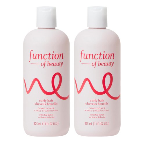 Function of Beauty Customizable Conditioner for Curly Hair, 11 oz Each (2-Pack) - Sulfate-Free Conditioner Formulated with Shea Butter to Moisturize, Nourish and Enhance Natural Curls