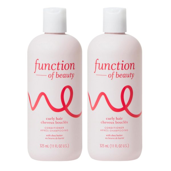 Function of Beauty Customizable Conditioner for Curly Hair, 11 oz Each (2-Pack) - Sulfate-Free Conditioner Formulated with Shea Butter to Moisturize, Nourish and Enhance Natural Curls