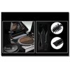 2 Colors Waterproof Air Cushion Eyebrow Cream Powder Eyebrow Makeup Eyebrow powder with duo 2 end eyebrow Brushes (Dark Brow Set)