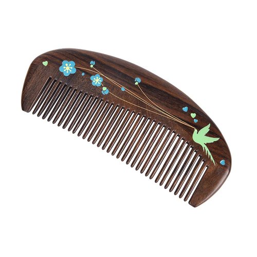 TAN MUJIANG Wooden Hair Comb Handmade Anti-static
