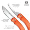OUTDOOR EDGE SwingBlaze - Two Blades in One, Rotating Skinning and Gutting Fixed Blade Hunting Knife - Includes Nylon Sheath (Orange)