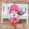 DOYIFUN 8 PCS Lovely Tiny Dolls Keychain, Silicone Princess Mini Doll for Girls, DIY Miniature Dollhouse Kit Decoration Little Dolls Christmas Festival Reborn Baby Stuff Gift Bag Accessories