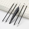 FVION Blackhead and Acne Extractor Kit, Professional Pimple Popper Tool Kit, Acne Tweezers and Blackhead Remover Tools for Face, 5 PCS Surgical Extractor Pimple Popping Tools