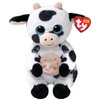 Ty Beanie Bellies – Herdly The Cow with Glitter Blue Eyes, The Original Plush Animals with Soft Belly 20 cm – T41287