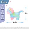Hopearl Walking Cat Interactive Electronic Pet Singing Kitty Toy Remote Control Leash Animated Musical Kitten Miaow Wagging Tail Touch Recognition Gifts for Toddlers Birthday, Rainbow, 10.5''