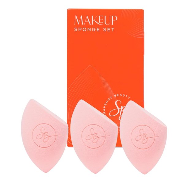 SNAPSHOT BEAUTY™ Makeup Sponge Set - 3 Professional Beauty Blending Sponges | Latex-Free Makeup Sponges For Foundation, Concealers, Liquids, Creams and Powders | Vegan & Cruelty Free