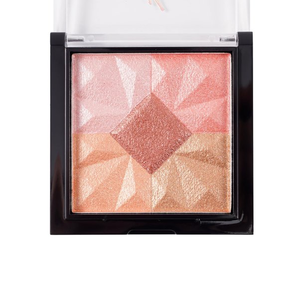 Jeuacika Highlighter Setting Powder Makeup Eyeshadow Powder Face Powder Makeup Highlights Face Setting Powder Make Up Loose Powder Lightweight Long-Lasting (Square Box Light Color)
