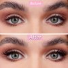 14 Pairs Half Lashes Natural Look with Clear Band Cat-Eye Lashes Wispy Fluffy Accent False Eyelashes, 2 Styles Mixed 3/4 Corner Lashes Reusable Soft DIY Cluster Lashes Pack by Heracks(38+62)