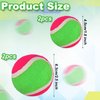 PEUTIER 4pcs Toss and Catch Ball Sets, 2 Sizes Sticky Ball Catch Game Fun Sticky Balls for Toss Game Paddle Catch Ball Toy for Boys Girls Kids and Adults Family Outdoor Backyard Beach Playground