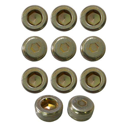 Cummins Thread-In 24 Valve 5.9L - 6.7L Cylinder Head Freeze Plug Kit - 11 Pieces