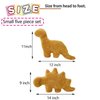 Isaacalyx 2 Pack Dino Nugget Pillow Plush, Soft Dinosaur Chicken Nuggets Pillow for Birthday Gifts, Dinosaur Theme Party Decorations (2 Packs Dino)