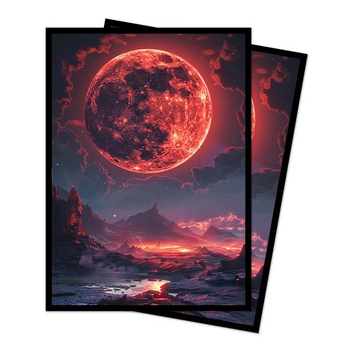 Paramint Bloodmoon MTG Card Sleeves - 100 Count Standard Size TCG Sleeves - Compatible with Magic The Gathering, Pokémon, Lorcana - Double Sleeving - Original Art Design