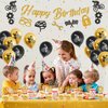 Bike Birthday Party Decorations, Including Banner, Cake Toppers, Balloons, Hanging Signs Bicycle Sports Theme Birthday Party Supplies for Kids and Bicycle Fans (B)