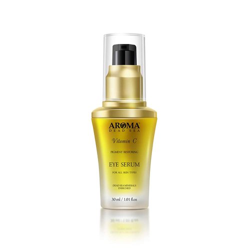 Vitamin C Anti-Wrinkle Eye Serum - Reduces Puffiness, Dark Circles & Fine Lines | Antioxidant-Rich Formula with Jojoba Oil, Vitamins A & E, Dead Sea Minerals-1.01 fl.oz