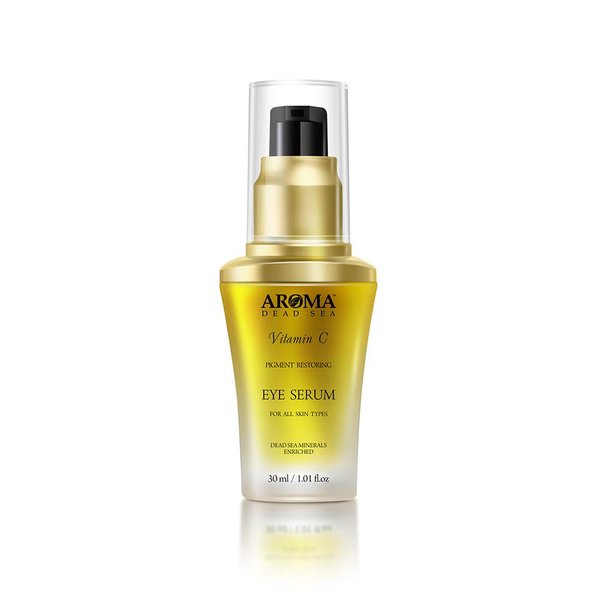 Vitamin C Anti-Wrinkle Eye Serum - Reduces Puffiness, Dark Circles & Fine Lines | Antioxidant-Rich Formula with Jojoba Oil, Vitamins A & E, Dead Sea Minerals-1.01 fl.oz