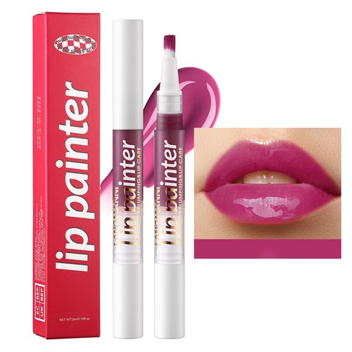 DLZZRS Glossy Lip Gloss With Soft Lips Brush, Long Wear Shimmer Liquid Lipstick, High Shine Lasting Tint Hydrating Lip Gloss, Moisturizing Non Sticky Tinted Lip Gloss(06#)
