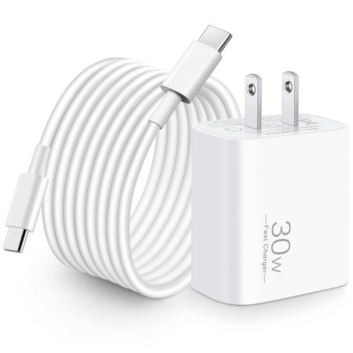 Pixel 9/8/7/6/5 Fast Charger, 30W USB C Charger Block for Google Pixel 9/9 Pro/9 Pro XL/8/8 Pro/7 Pro/7a/7/6/5/4 XL, Galaxy S24/S23/S22, Wall Fast Charging Plug Adapter with 10FT Long USB C to C Cable