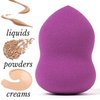 Beauty Junkees Makeup Sponge Blender – Purple Pear Foundation Makeup Blender Sponge, Liquid Cream Powder Blending Sponges, Make Up Applicator, Cosmetic Blenders, Wet Dry Beauty Sponge, Latex Free