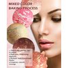 Baked Powder Blush-Brighten Glow Marbleized Blush Powder Palette,Lightweight Shimmery Cruelty-Free face Blush for Cheeks,Eyeshadow & Highlight,Makeup Gift for Women rubores de maquillaje(0.49Ounce)-02