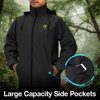 TIDEWE Rain Suit, Waterproof Breathable Lightweight Rainwear (Black Size L)