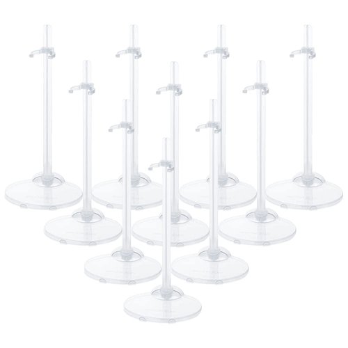 HMIEPRS 10PCS Doll Holder, Doll Stand Display Holder, Ideal Doll Display Stand Support with Adjustable Waist Clip for 11 to 13 Inch Tall Dolls