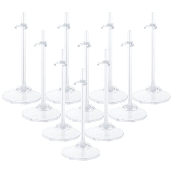 HMIEPRS 10PCS Doll Holder, Doll Stand Display Holder, Ideal Doll Display Stand Support with Adjustable Waist Clip for 11 to 13 Inch Tall Dolls