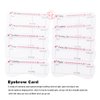 TgoBeauty 10pcs/set Eyebrow Stamp Stencil Kit Eyebrow Stencils Reusable Silicone Eyebrow Shape Makeup Aid Balance Template Makeup Measurement Tattoo Ruler (10pcs/set)