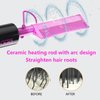 DAN Technology Dual Voltage Ceramic Hair Straightener and Styling Comb - For Lace Front Wigs, Black Hair, and More