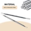 2-in-1 Pimple Extractor Removal Tools - Professional Blackhead Remover Popper Tools - Acne Comedone Tool for Face Nose [2 Pack]