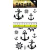 PARITA Tattoos Boat Sailboat Anchor Cartoon Tattoo Sexy Body Fake Fashion Tattoos Stickers Arm Shoulder Chest Back Makeup Art Design for Men Women Adult Kids (1 Sheet.) (14)
