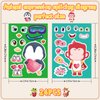 24 Sheets Animal Expressions Make a Face Stickers, Animal Party Games Stickers for Kids, Make Your Own Stickers for Kids Birthday Party Favors Classroom Rewards, Animal Themed Art Craft Supplies