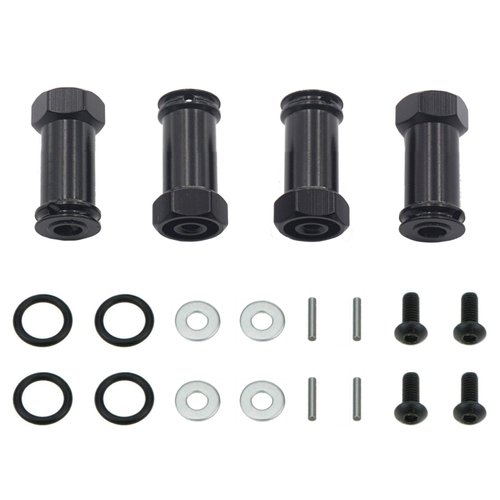 Vgoohobby Aluminum 12mm Wheel Hex Hub Adapters 25mm/30mm Extension Longer Combiner Compatible with Traxxas Slash 4x4 HQ 727 1/10 RC Car (25mm)