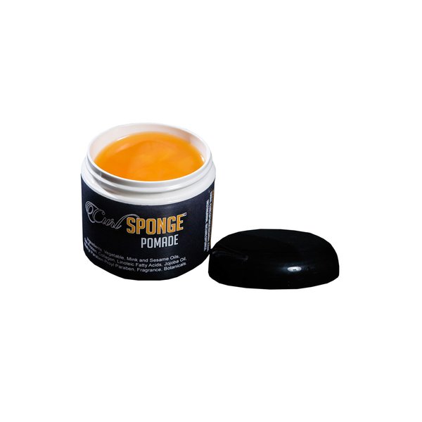 CurlSponge Pomade Hair food w/Silk Protein Shine Gloss Medium Hold