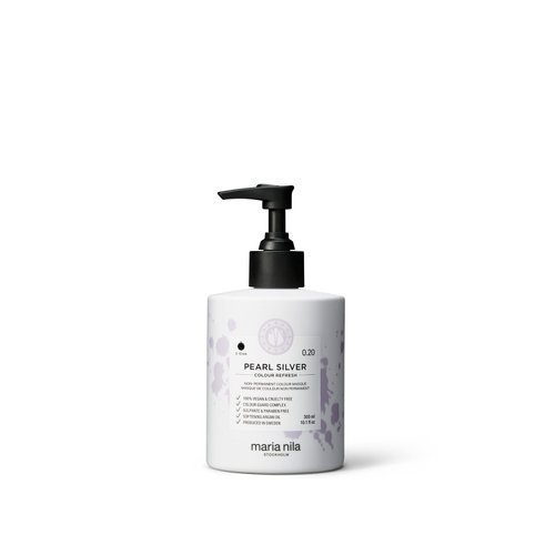 Maria Nila Colour Refresh, Pearl Silver 10.1 Fl Oz, Silver Violet Hair Mask, Semi-Permanent Pigments, 100% Vegan & Sulfate/Paraben free
