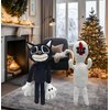 EICHIMEOW 2 PCS Siren Head Toy Plush Toy Cartoon Cat Cartoon Dog Cartoon Peanut Plush Toy Adults Children's Party Birthday Halloween Thanksgiving Christmas Toys Plush Toys (Cat)