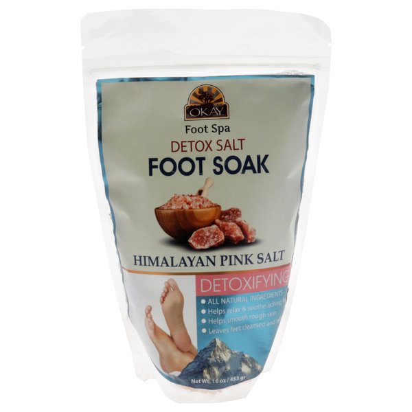 Himalayan Pink Salt Soothing Mineral Soak Leaves Feet Feeling Cleansed,Refreshed and Relaxed No Parabens,No Silicones,No Sulfates For All Skin Types Made In USA 16oz