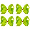 4Pcs Green Hair Bow Clips for Christmas Costume Decorations Women Girls Costume Accessories Dress up
