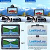 LeeKooLuu Wireless Backup Camera 5 Inch Rear View Monitor Kit HD 1080P Bluetooth Reverse Cameras for Truck Car Van Camper Two Channels Waterproof Night Vision DIY Parking Guide Lines LK2