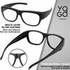 Yogo Vision Fit Over Blue Light Blocking Glasses and Computer Eyewear Wear Over Your Eyeglasses and Readers