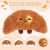 Caaaat Butter Croissant Bread Plush, Cute Stuffed Bread Croissant Plushies, Funny Food Toys Decor Pillow, Stuffed Toy Squishy Plushies for Boys & Girls