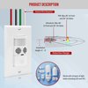 Enerlites MWOS-W Motion Sensor Switch, Ultrasonic and PIR Dual Technology, Occupancy Sensor, Motion Sensor Light Switch, NEUTRAL WIRE REQUIRED, Wall Plate Included, White