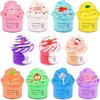 WUJYLY Butter Slime Kit 11 Pack, Scent, Stretchy, and Non-Sticky, with Peach Strawberry, Grape Slime Charms, Stress Relief, Educational Slime, Birthday Gifts Prize Party Favors for Girl Boys Kids 6-12