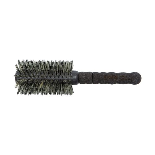 Ibiza Hair Professional Round Boar Hair Brush (MB4, 65mm), Reinforced Blonde & Black Bristles & Cork Handle, For Volume & Smoothness, Add Texture & Shine for Medium to Long Hair