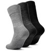Gripjoy Non-Binding Diabetic Socks with Grippers - Loose Fitting & Stretchy - Unisex - 3 pairs, Multi-color