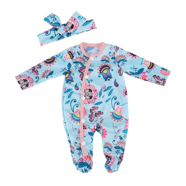 BABESIDE 2Pcs Reborn Baby Doll Clothes for 17-22 Inch Babydolls, Baby Doll Clothing Accessories Set for Realistic Newborn Baby Doll Clothes Girls, Green