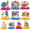 Yoyuspy Reading Birthday Party Decorations - 10PCS Book Themed Party Decorations Books Honeycomb Centerpieces Table Decor Cute Book Club Decorations Book Theme Party Supplies for Book Lovers